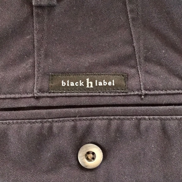 Vintage Haggar Black Label Pleated Navy Pants Size 34x34 - Picture 3 of 8